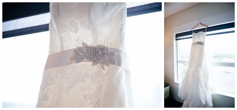 bride getting ready for ceremony Pittsburgh PA wedding
