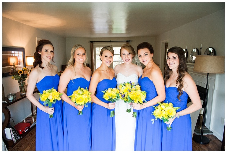 blue and yellow wedding at stratigos banquet center pittsburgh pa