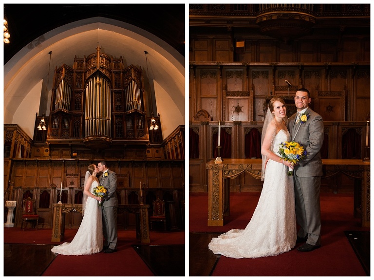 blue and yellow wedding at stratigos banquet center pittsburgh pa