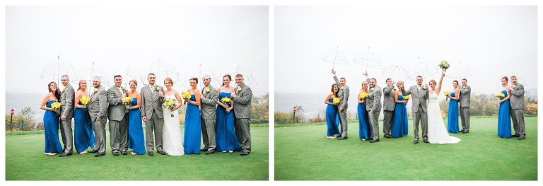 blue and yellow wedding at stratigos banquet center pittsburgh pa