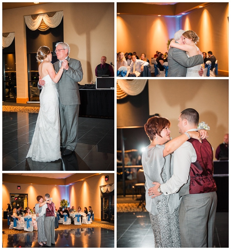 blue and yellow wedding at stratigos banquet center pittsburgh pa