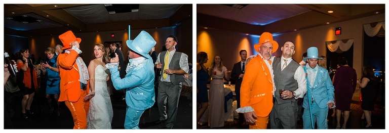 blue and yellow wedding at stratigos banquet center pittsburgh pa