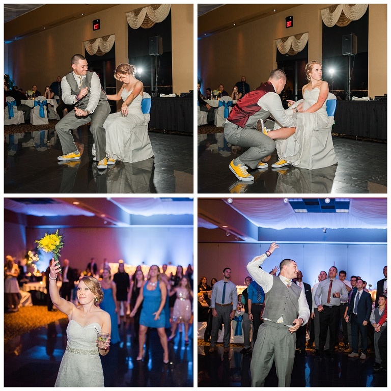 blue and yellow wedding at stratigos banquet center pittsburgh pa