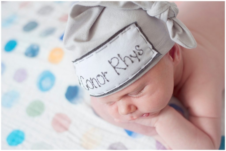 Pittsburgh posed newborn sleepy hat