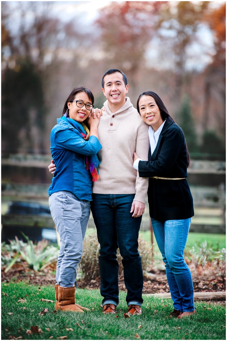 fall extended family session siblings