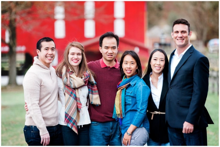 fall extended family session siblings