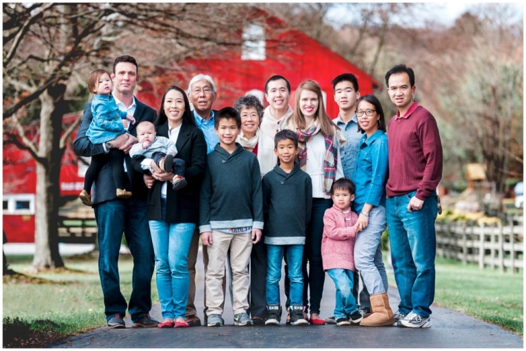 fall extended family session