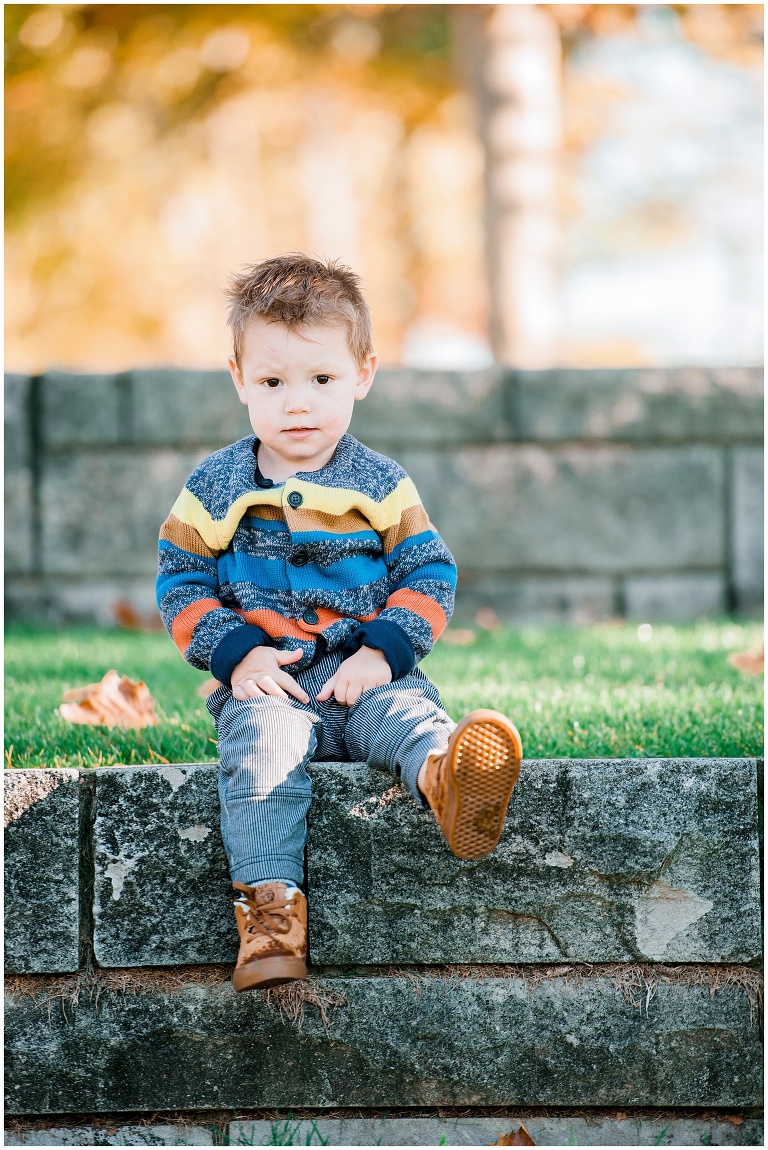 fall family session Washington's Landing Herr's Island Pittsburgh PA