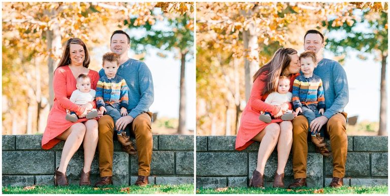 fall family session Washington's Landing Herr's Island Pittsburgh PA