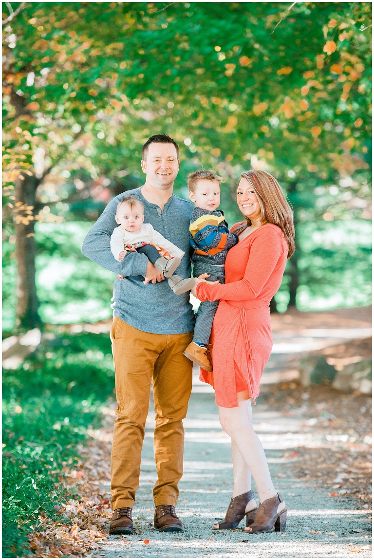 fall family session Washington's Landing Herr's Island Pittsburgh PA