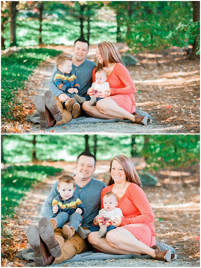fall family session Washington's Landing Herr's Island Pittsburgh PA