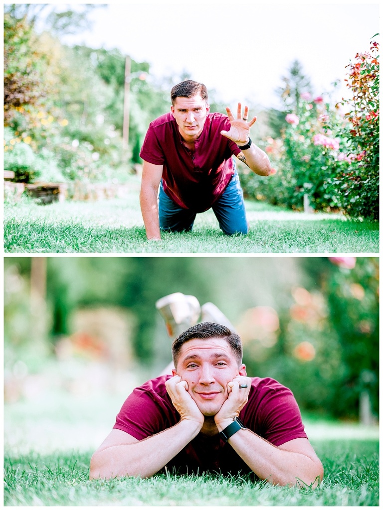 Pittsburgh maternity session at Renziehausen Renzie Park Rose Garden