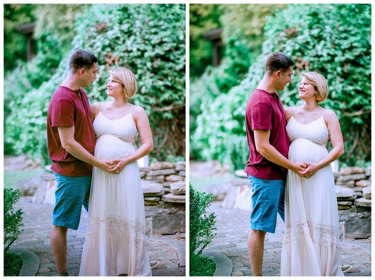 Pittsburgh maternity session at Renziehausen Renzie Park Rose Garden