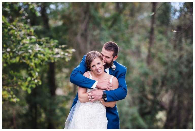bride and groom portrait at Destiny Hill Farm fall wedding
