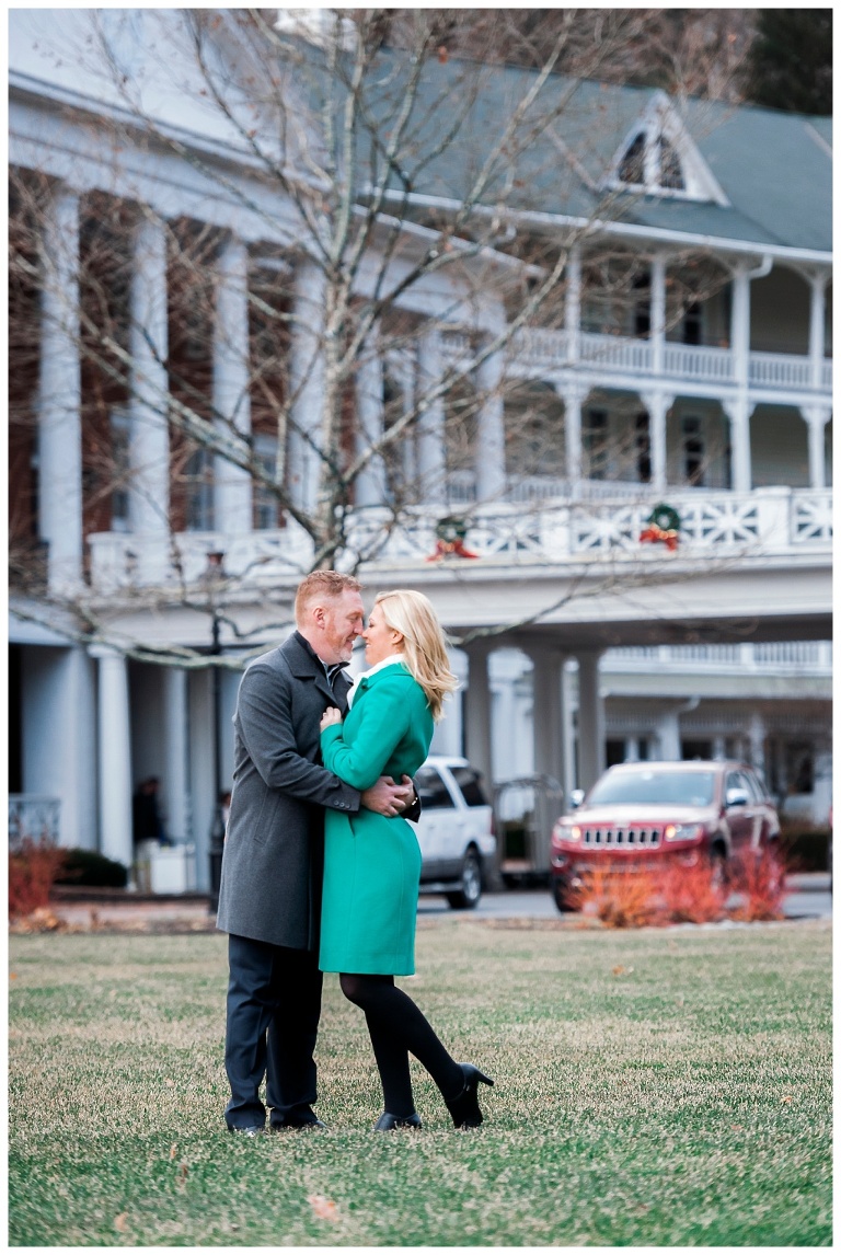 engaged couple Omni Bedford Springs Resort Pennsylvania