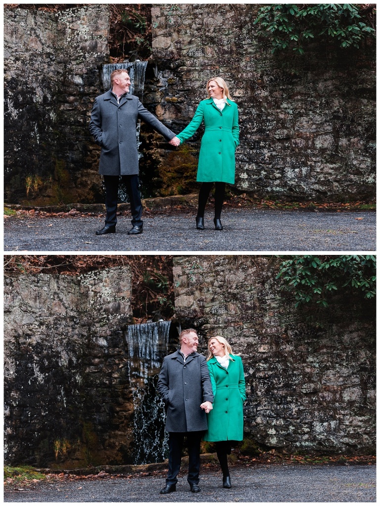 engaged couple Omni Bedford Springs Resort Pennsylvania