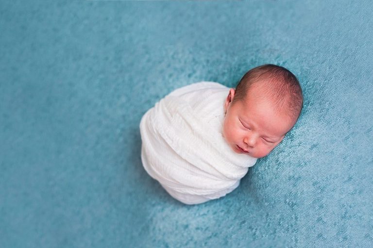 newborn boy posed studio session pittsburgh
