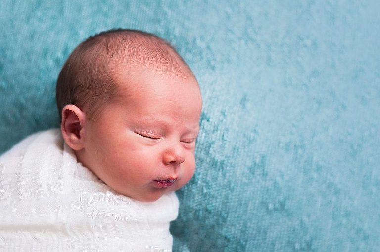 newborn boy posed studio session pittsburgh
