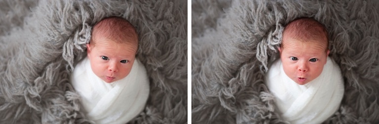 newborn boy posed studio session pittsburgh