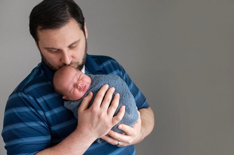 newborn studio session parent shot pittsburgh