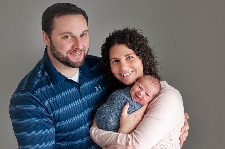 newborn studio session family shot pittsburgh
