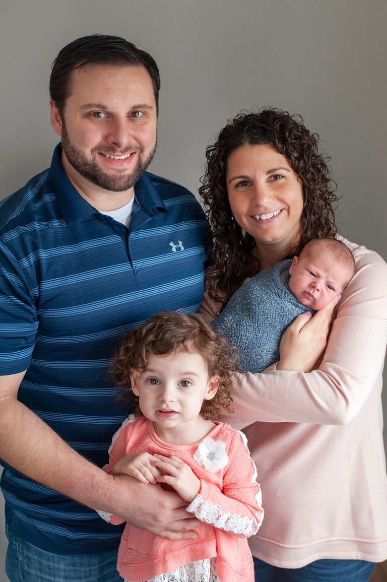 newborn studio session family shot pittsburgh