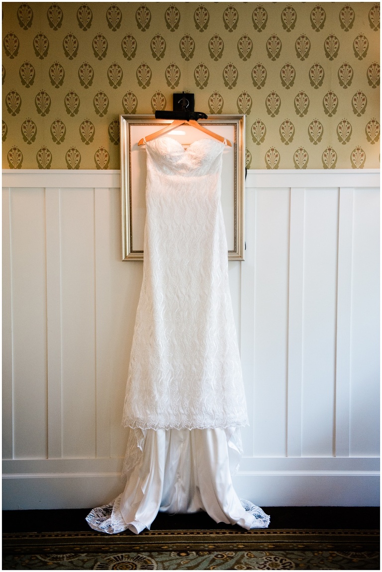 wedding dress Omni Bedford Springs Resort