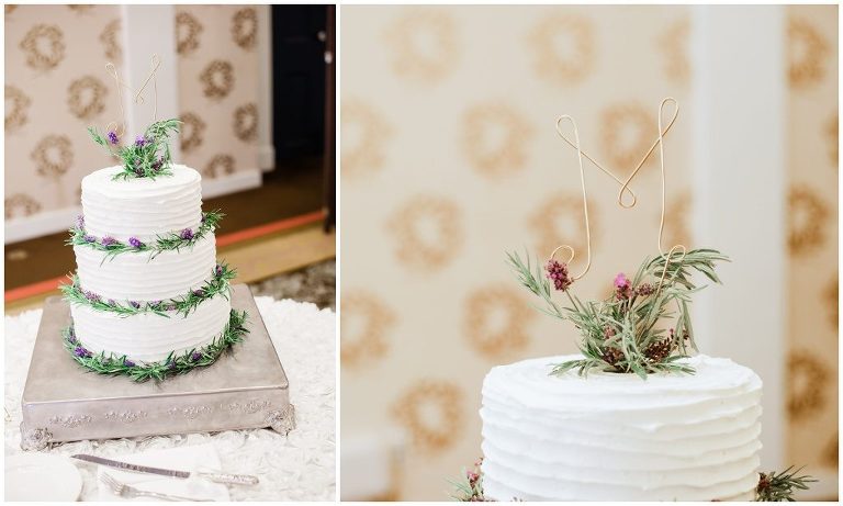 wedding cake Omni Bedford Springs Resort wedding