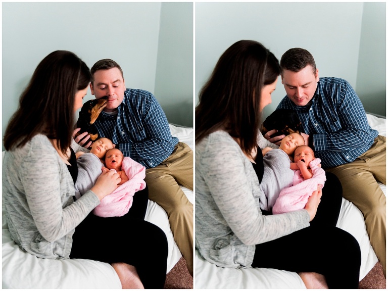 twin newborn lifestyle session Pittsburgh pa