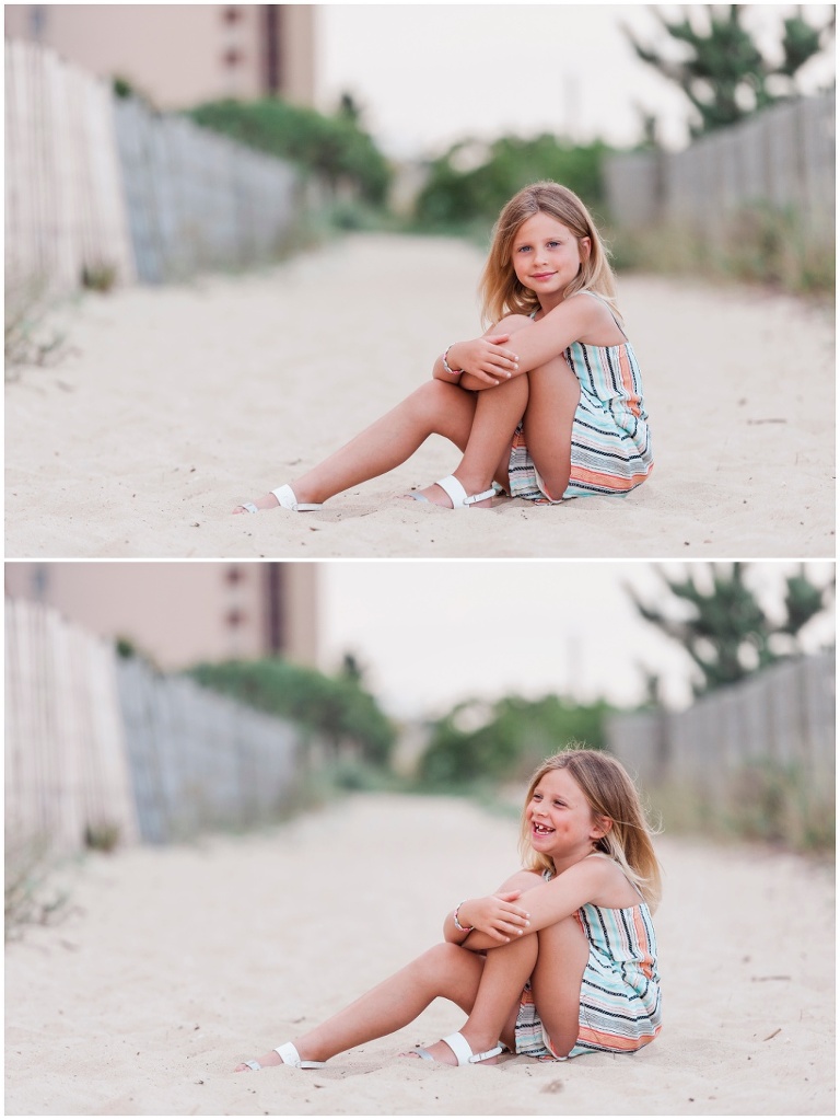 girl child portrait ocean city maryland beach
