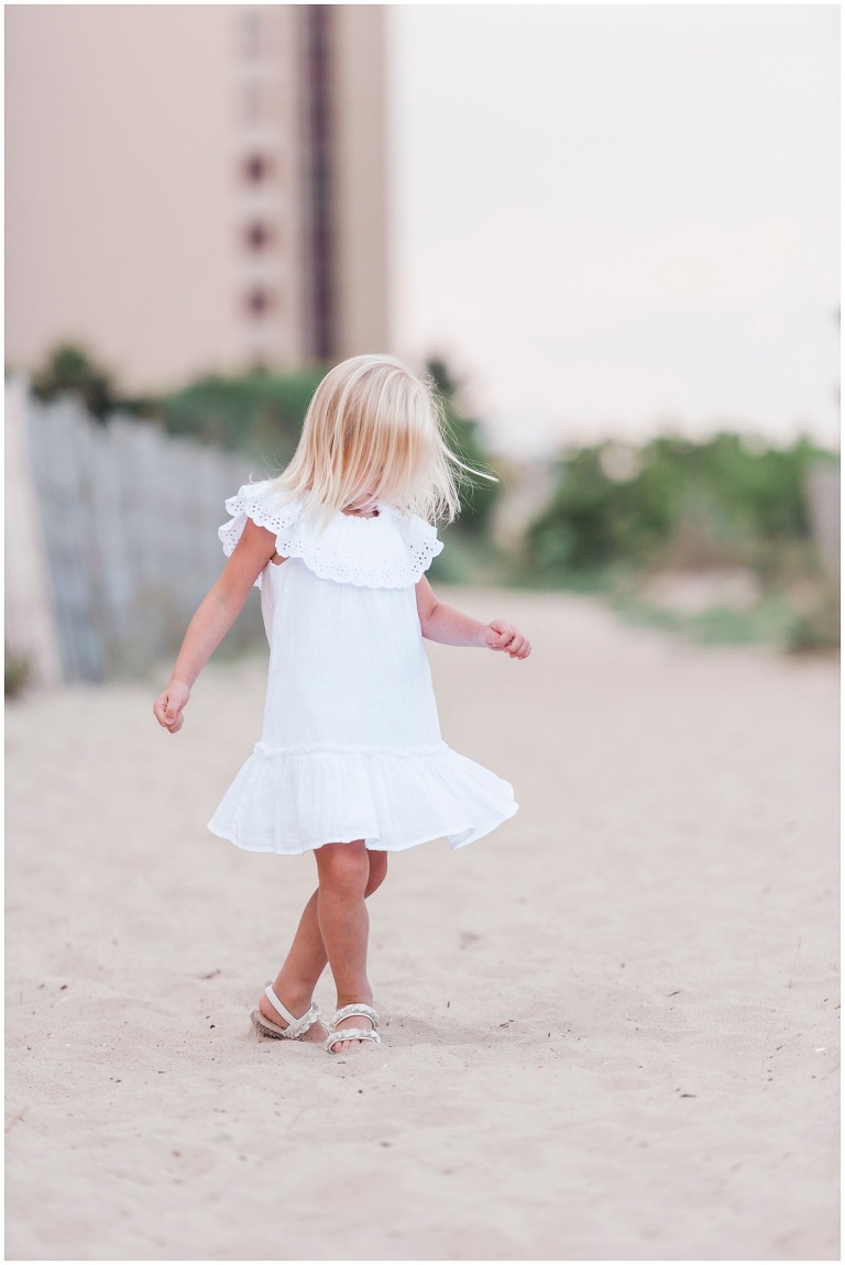 girl child portrait ocean city maryland beach